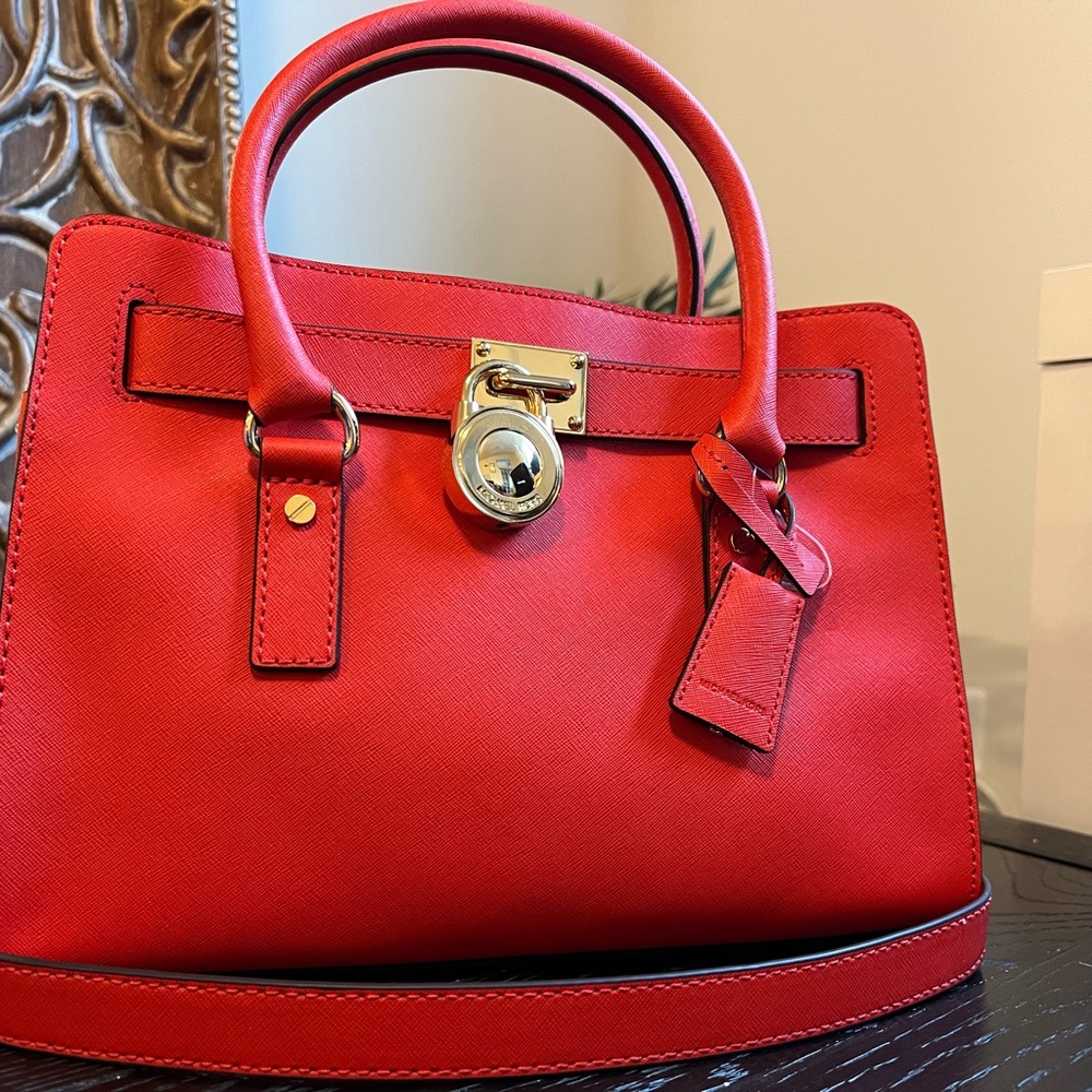 Coral color Designer Handbag